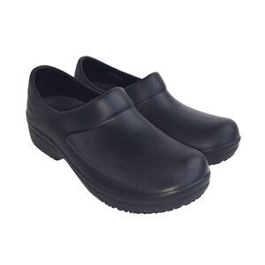 Crocs At Work Womens Neria Pro Black Clogs Comfort Shoes 205384 US sz 8 EUC